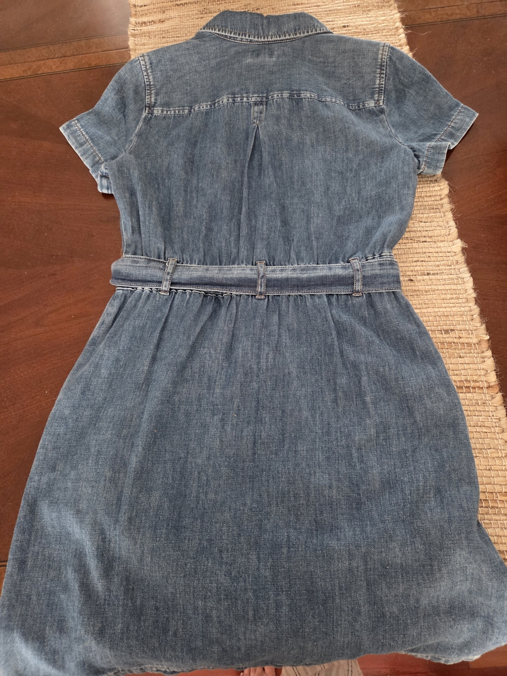 NWT J. Crew Denim Shirt Dress with Tie Belt - Blue - Picture 5 of 7